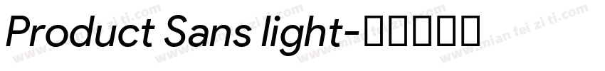 Product Sans light字体转换